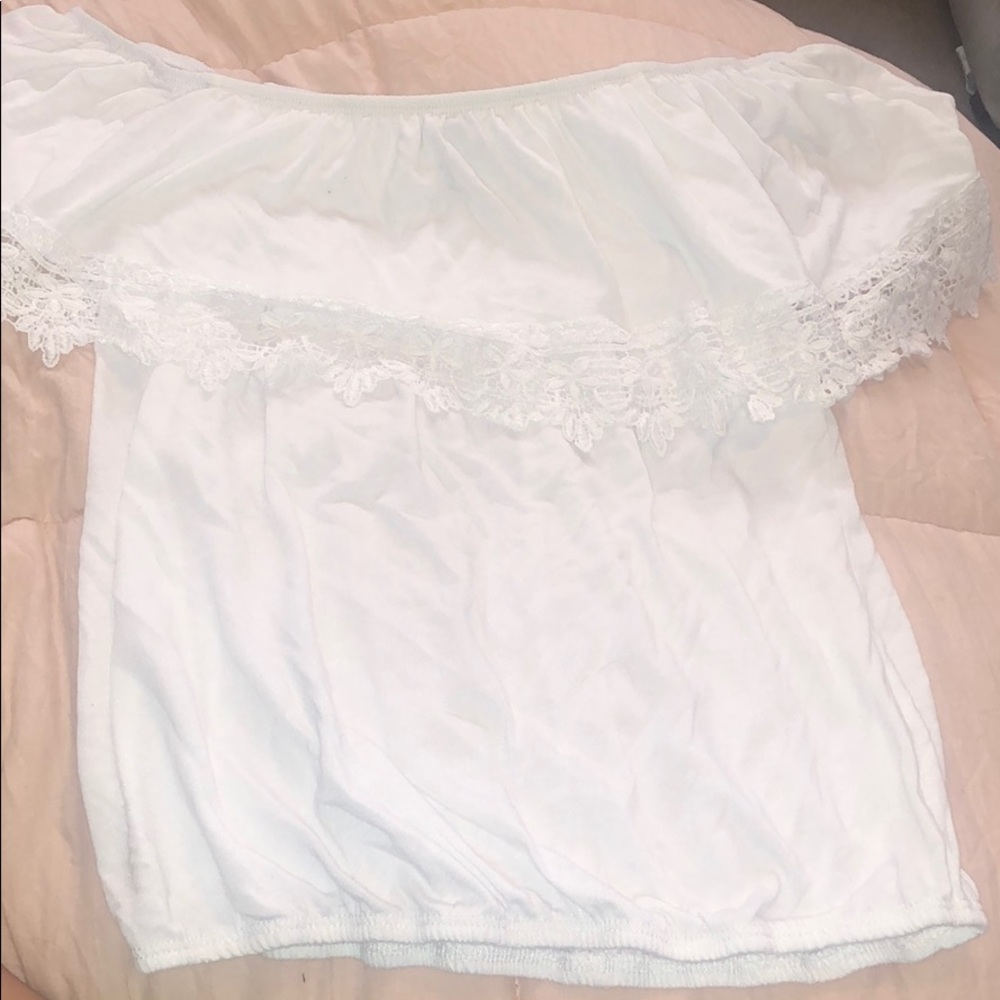 Off the should shirt